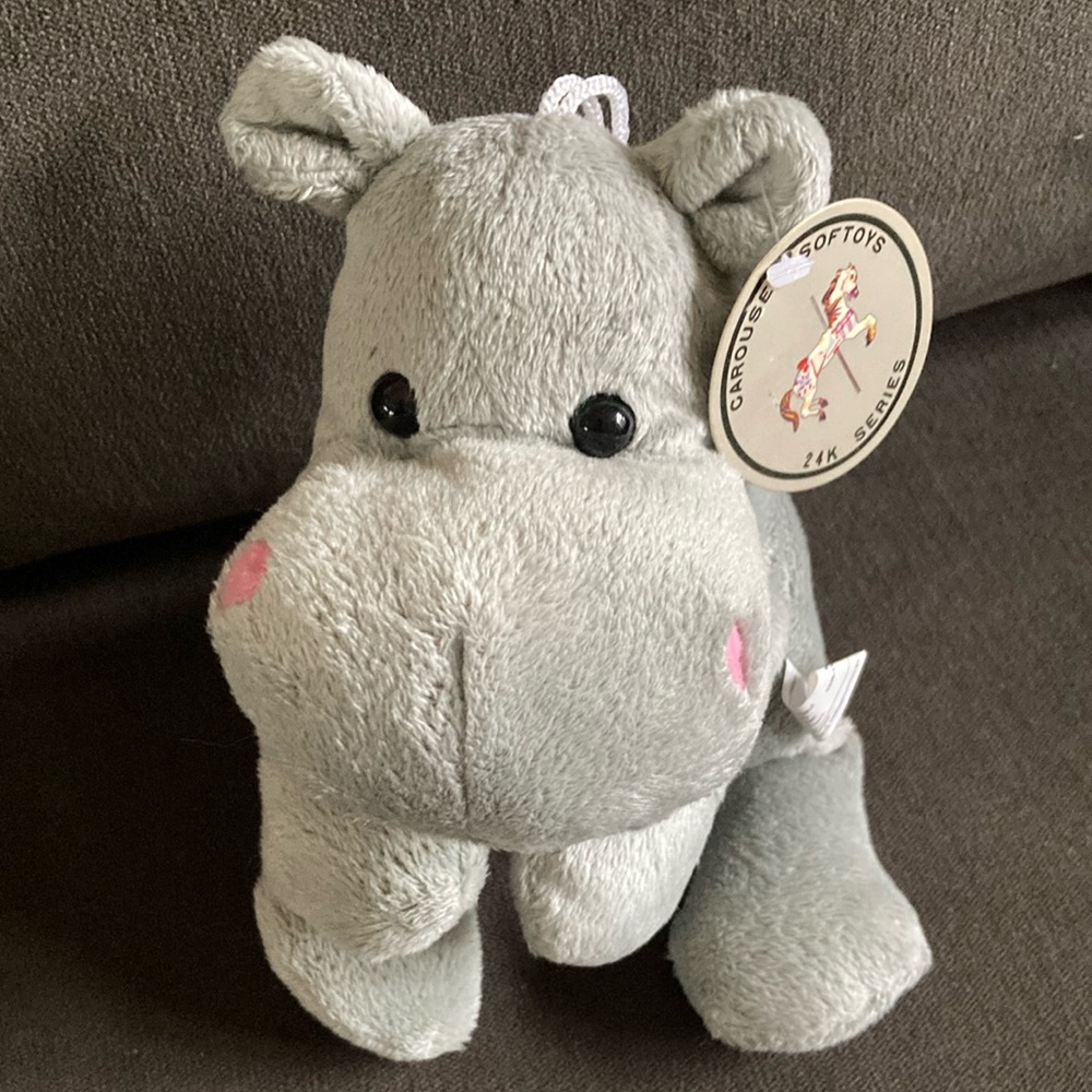Vintage Carousel Softoys 24K Series Hippo - New